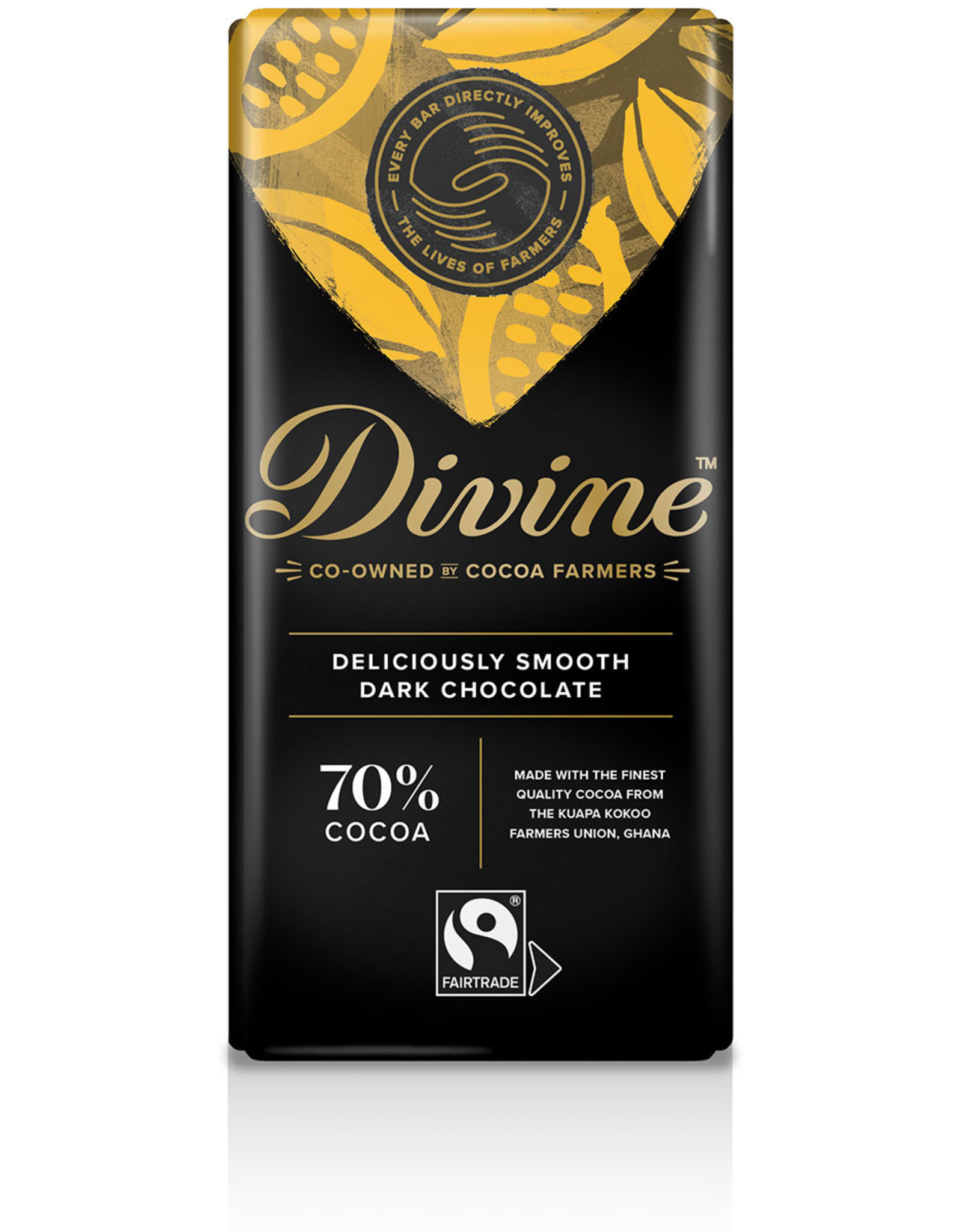 Ghana Divine 70% Dark Chocolate Bar 85g