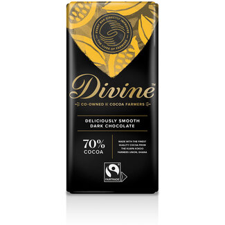 Ghana Divine 70% Dark Chocolate Bar 85g