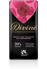 Divine Dark Chocolate with Raspberries, 85g