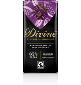 Divine Dark Chocolate 85%, 3oz/85g