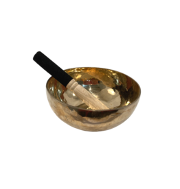 Nepal CLEARANCE Polished Brass Singing Bowl, Nepal Large 8"