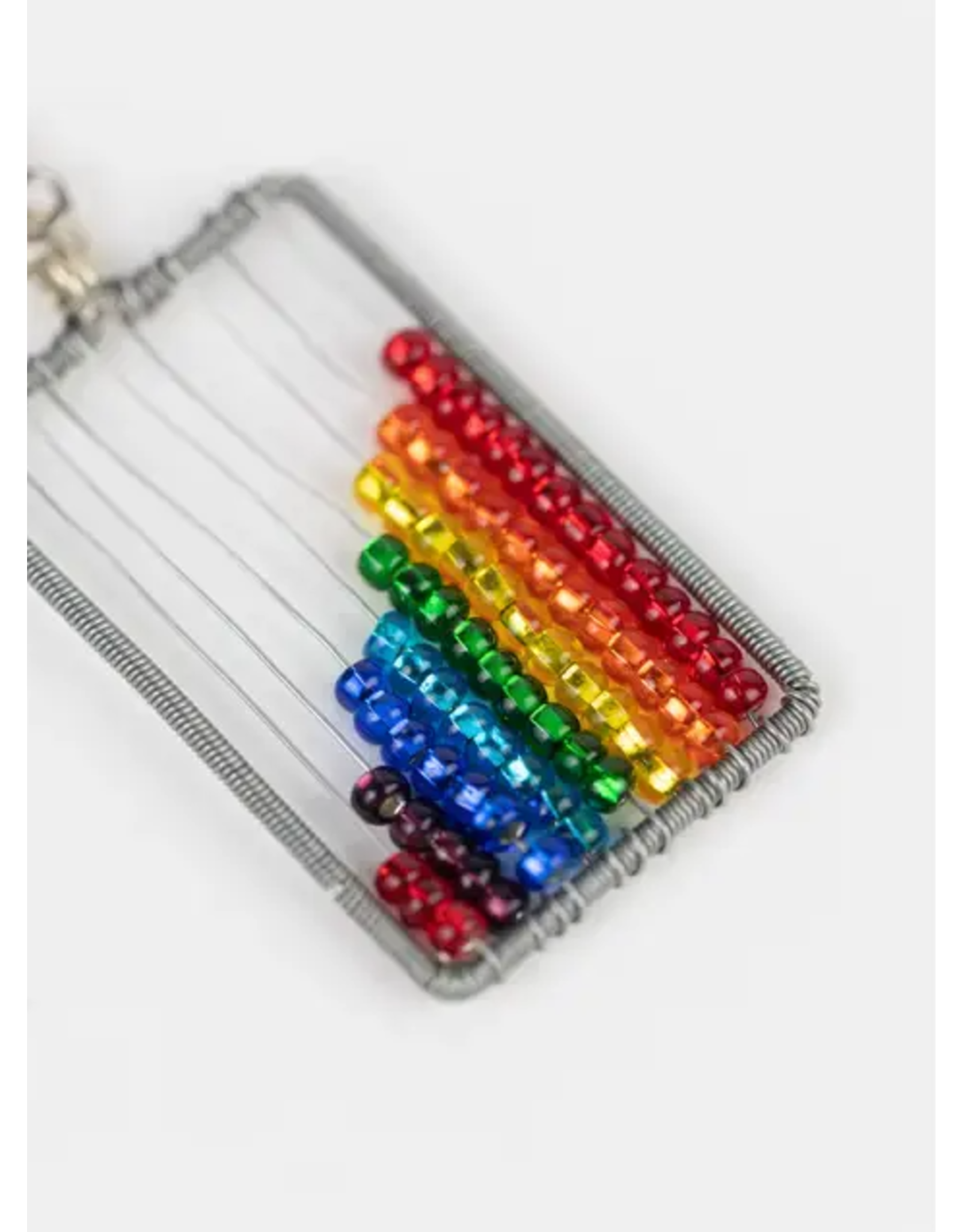 Guatemala Rainbow Abacus Earrings, Guatemala