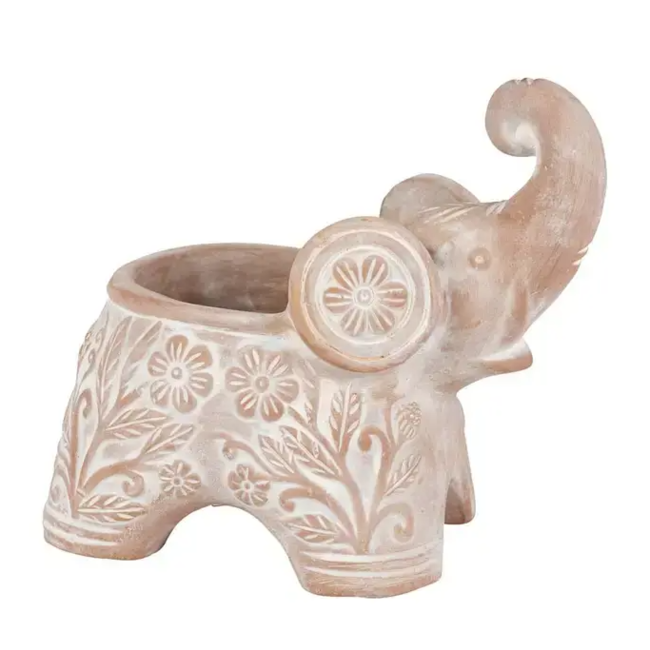 Trumpeting Elephant Planter