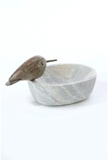 Zimbabwe Shona Stone Small Oval Bird Dish, Zimbabwe