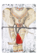 India Saraswati Recycled Paper Hand Painted Journal - Elephant, India