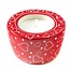 Kenya Much Love Red Soapstone Tea Light Candle Holder