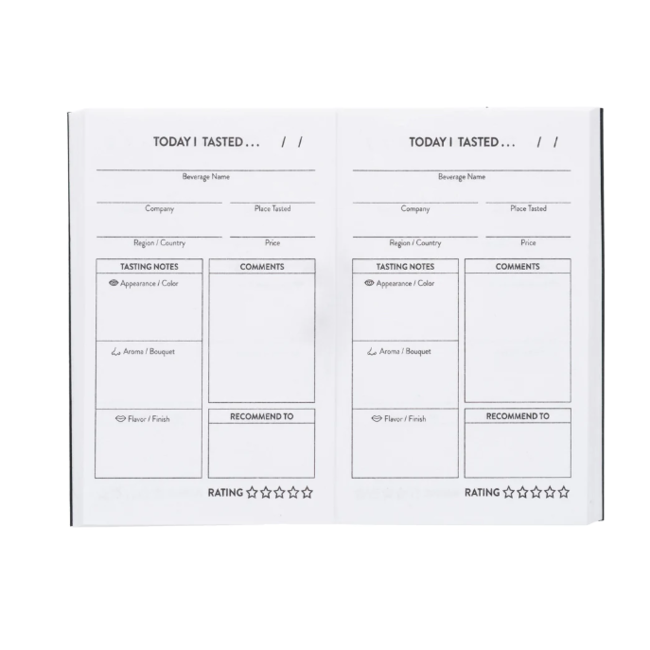 Wine Tasting Pocket Journal