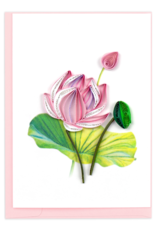 Vietnam Quilled Pink Lotus Mini Card, Vietnam