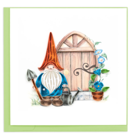 Vietnam Quilled Garden Gnome Card, Vietnam