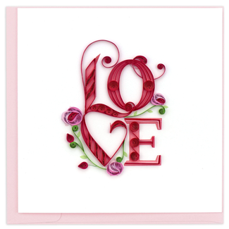 Vietnam Quilled Card - LOVE