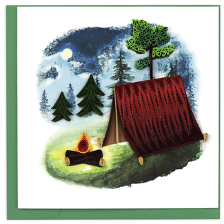 Vietnam Quilling Card - Camping