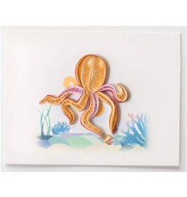 Vietnam Quilled  Mini Card, Vietnam Octopus