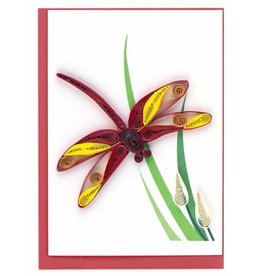 Vietnam Quilled Dragonfly Mini Card