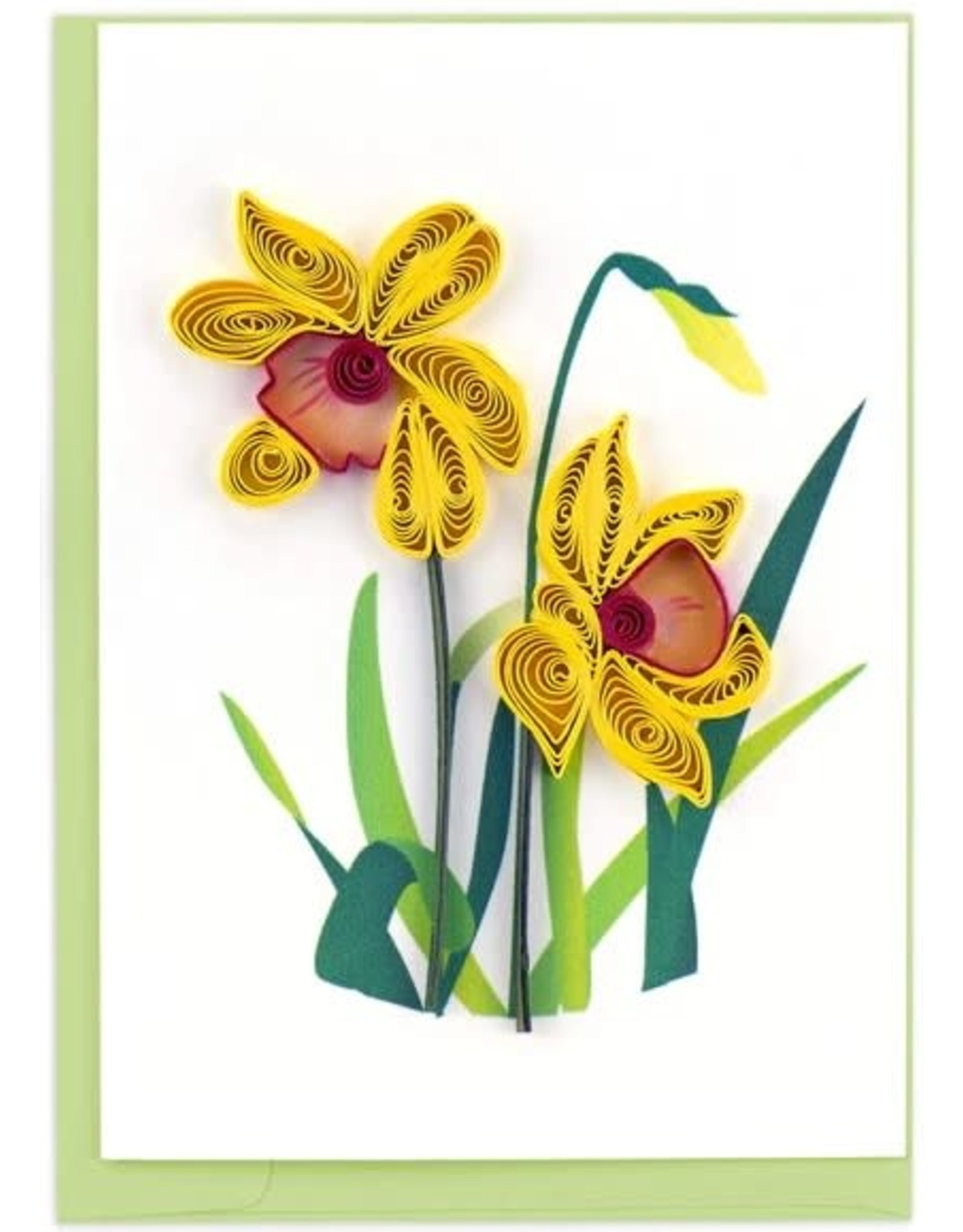 Vietnam Quilled Daffodil Mini Card
