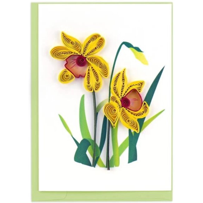 Mini Quilled Card  - Daffodil