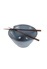 Nepal Chopsticks & Blue Bowl Set, Nepal
