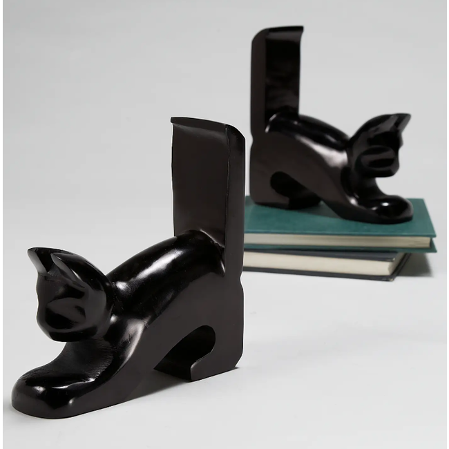 Playful Cat Bookends