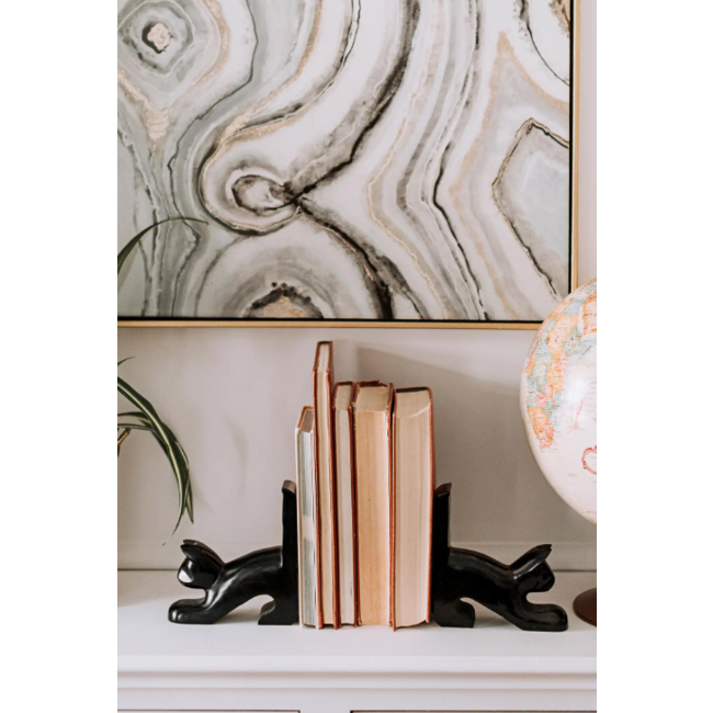 Playful Cat Bookends
