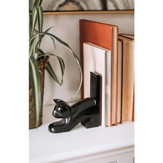 Playful Cat Bookends