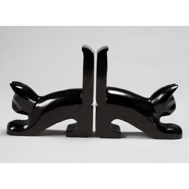 Playful Cat Bookends