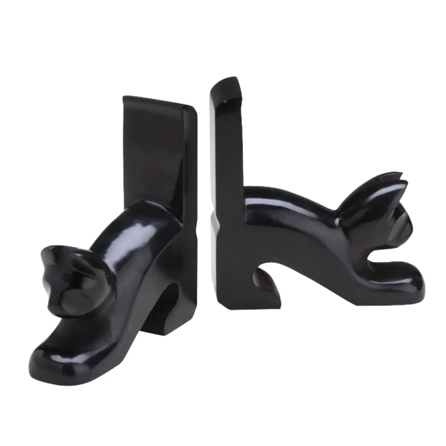Playful Cat Bookends