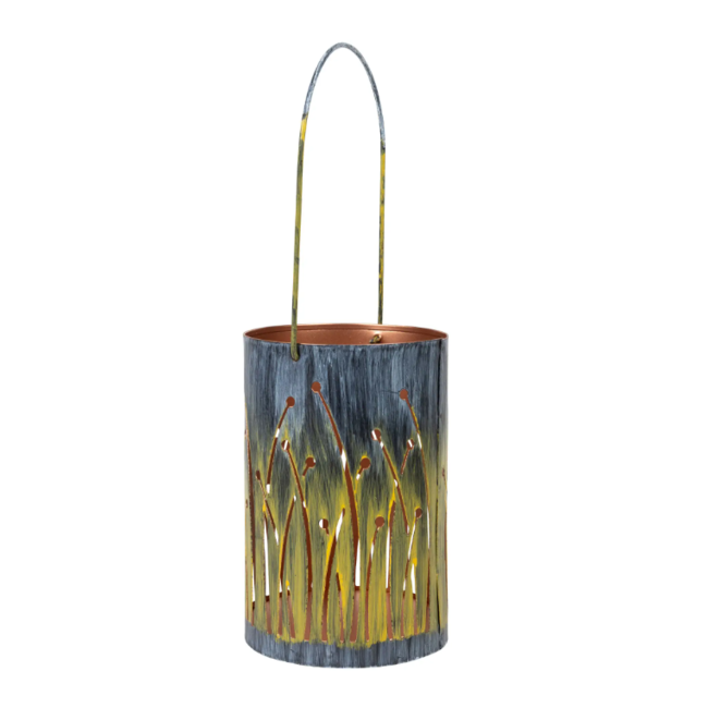 Iron Hanging Lantern - Seagrass