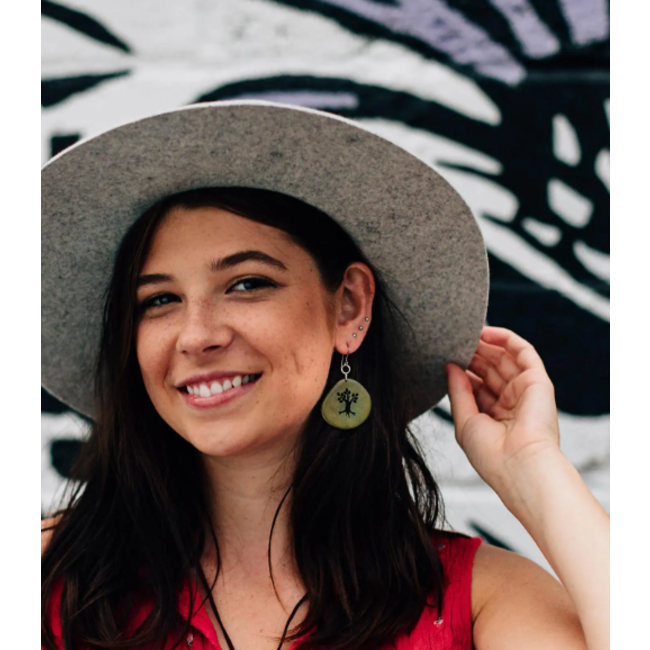 Tagua Tree Earrings