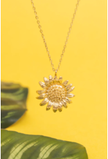 China Golden Sunflower Necklace, China