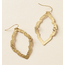 India Nihira-Diya Gold Ashram Window Earrings