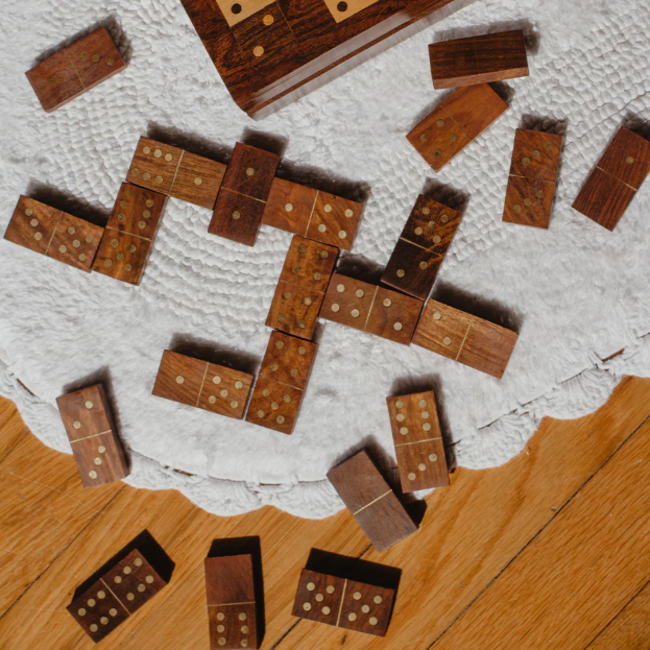 Wooden Domino Set