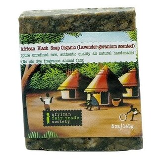 AFTS Black Soap Organic Lavender Geranium 142g