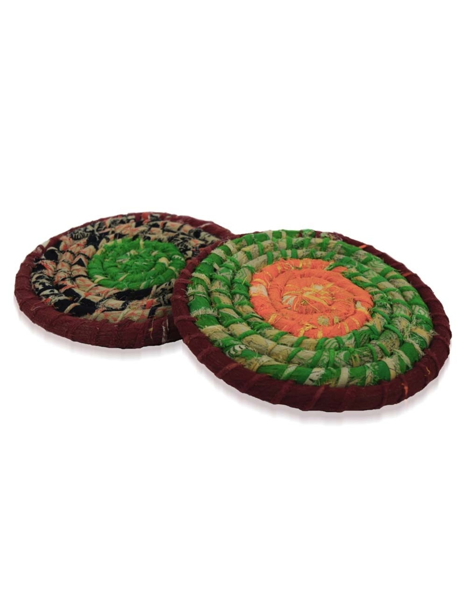 Chindi Wrap Trivet (assorted colours), Bangladesh Village Goods