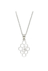 India Beehive Silver Necklace, India