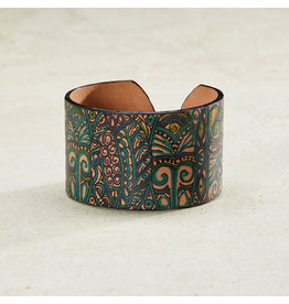 Indonesia Bodri Batik Leather Cuff, Indonesia