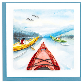 Vietnam Quilling Card - Kayaking