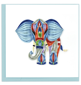 Vietnam Quilled Abstract Elephant Card, Vietnam