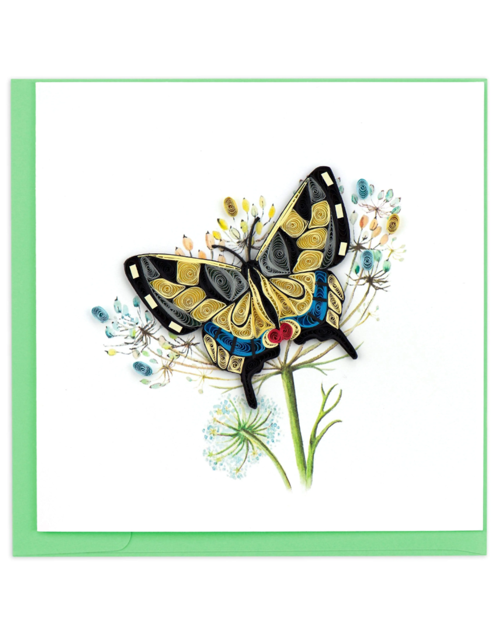 Vietnam Quilled Swallowtail Butterfly Card, Vietnam