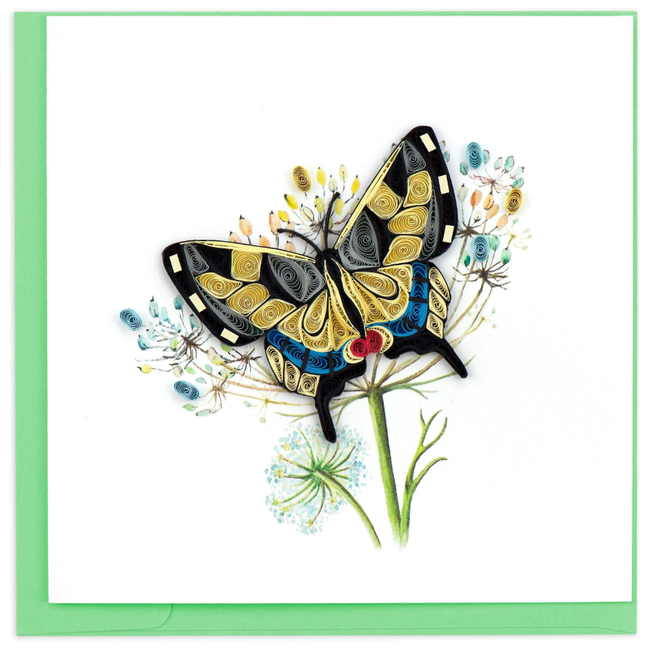 Quilled Card - Swallowtail Butterfly