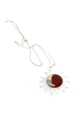 Mexico Sun and Moon Red Jasper Necklace, Mexico