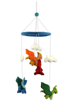 Nepal Dragons Felt Nursery Mobile