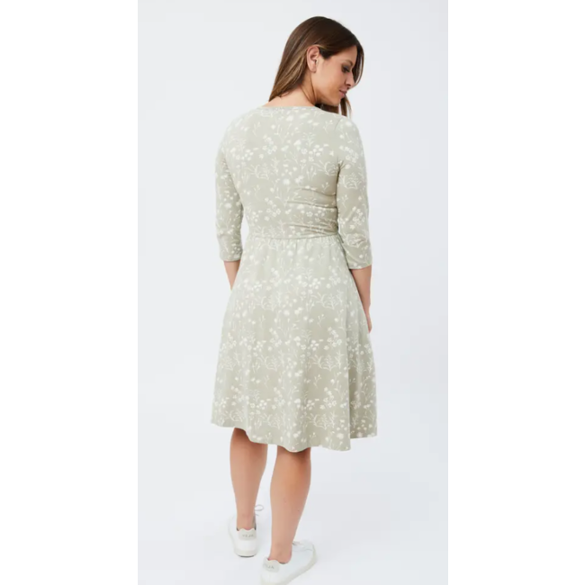 CLEARANCE Callie Wrap Dress in Field Taupe