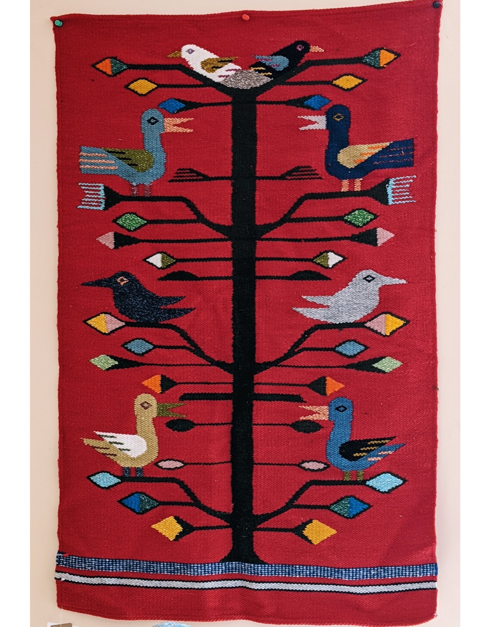 Ecuador Small Wool Tapestry - Birds, Ecuador