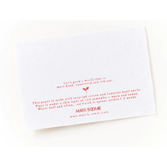Basil Seed Plantable Note Card - Hello Sunshine