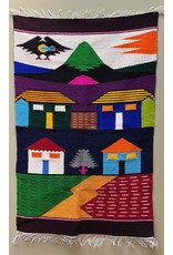 Ecuador Small Wool Tapestry - Townscape, Ecuador