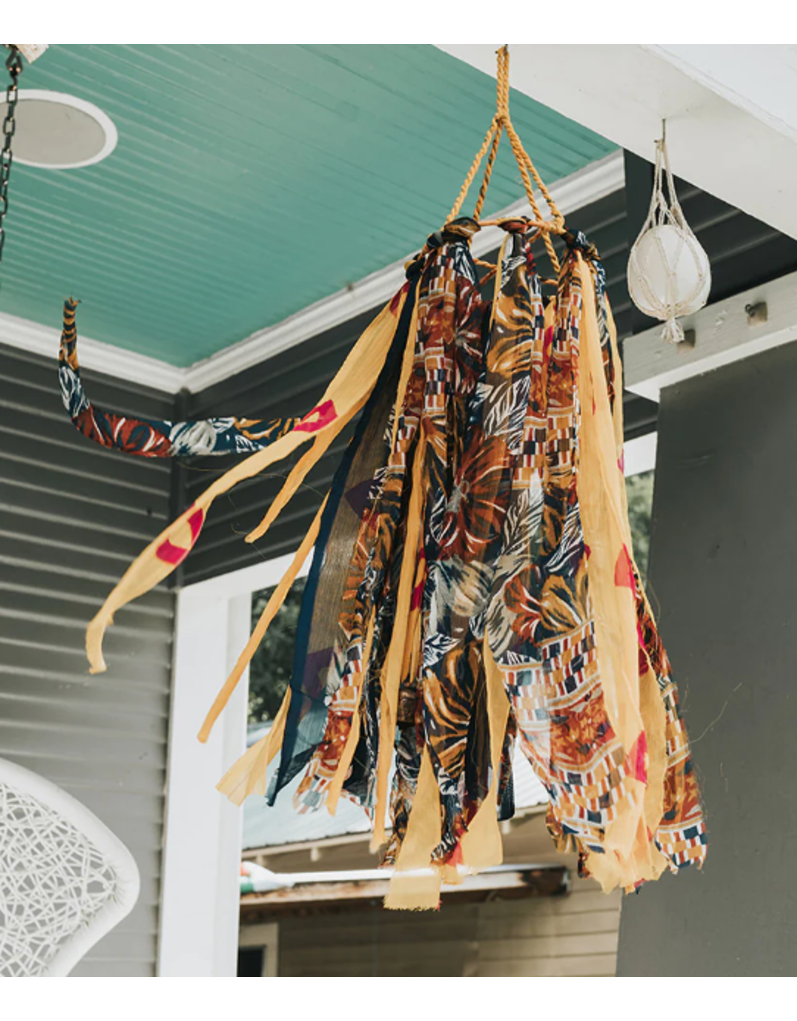 India Upcycled Sari & Song Windsock