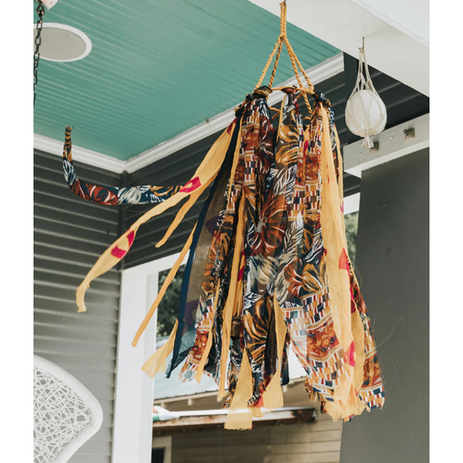 Upcycled Sari & Song Windsock