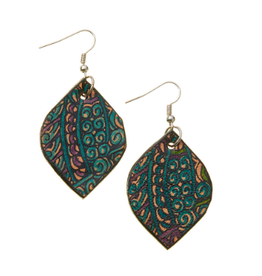 Indonesia Bodri Batik Earrings, Indonesia