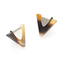 India Triangle Horn Stud Earrings