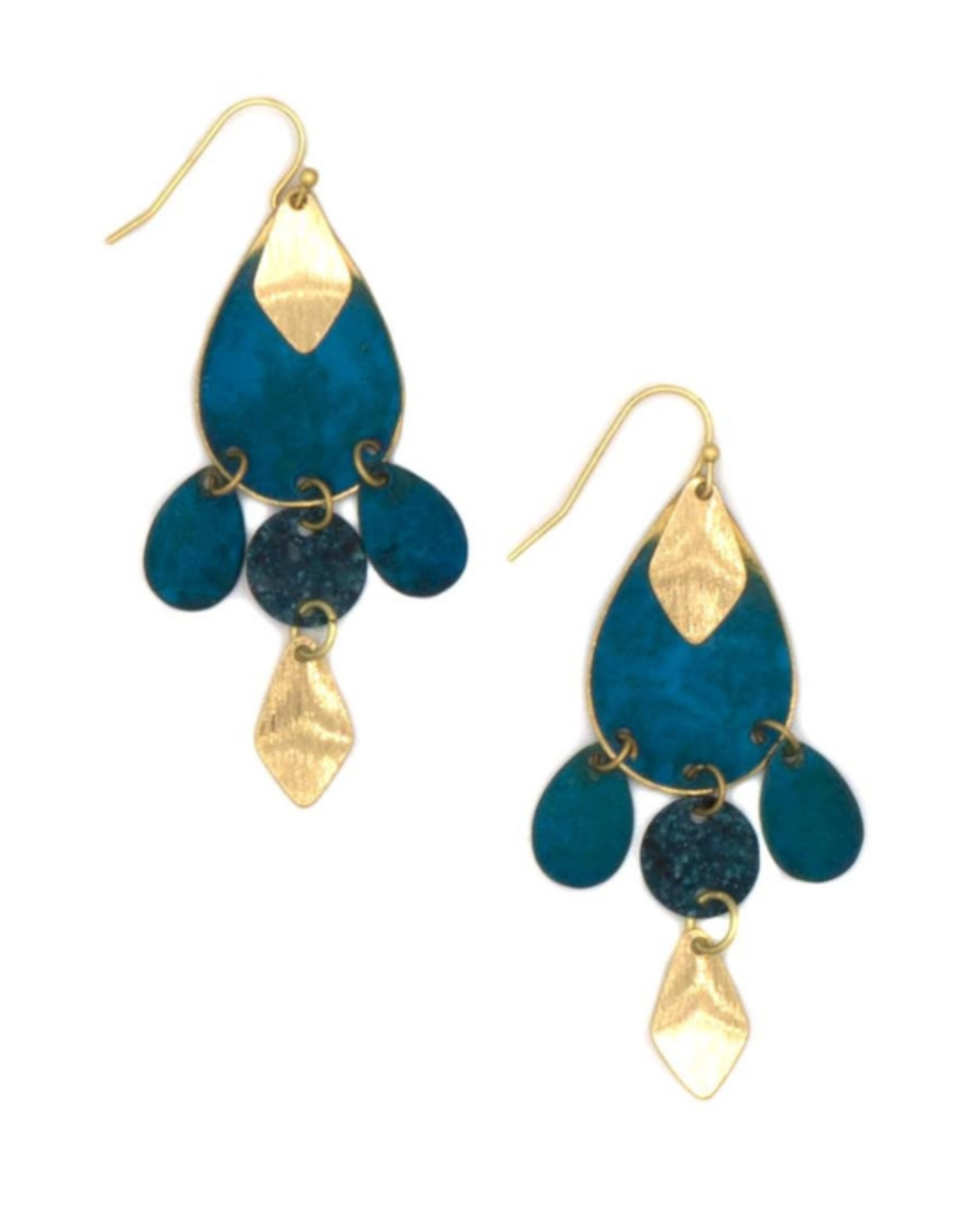 India Blue Windchime Earrings, India