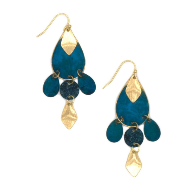 Blue Windchime Earrings